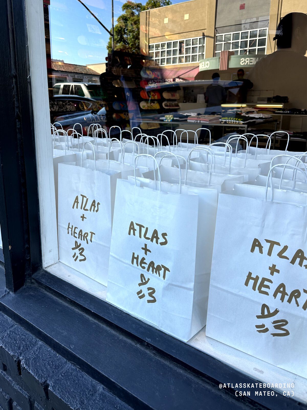 Photo of a white gift bags.