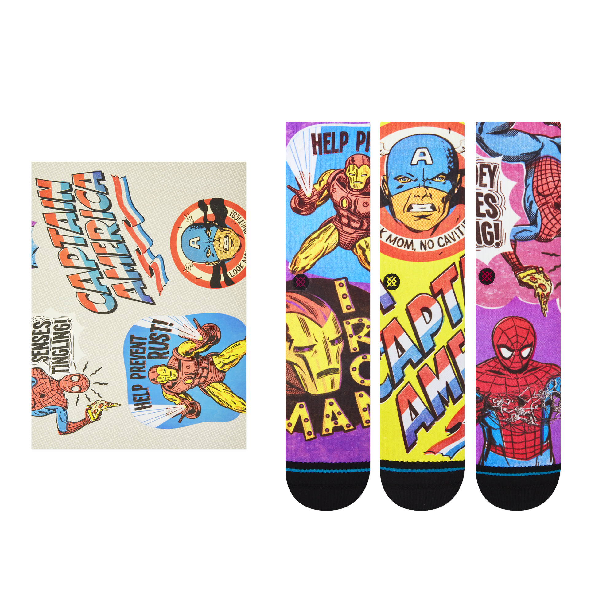 Pack of 3 pairs of Marvel socks