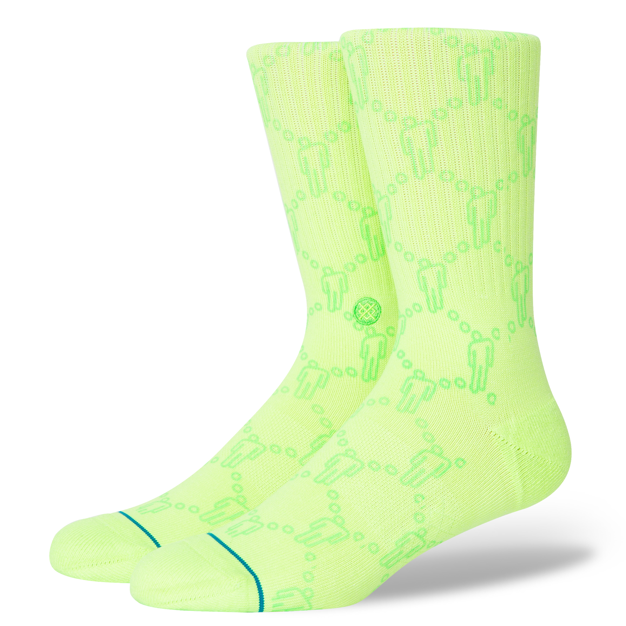 Stance x Billie Eilish Grin Sock Neon Green - Billion Creation