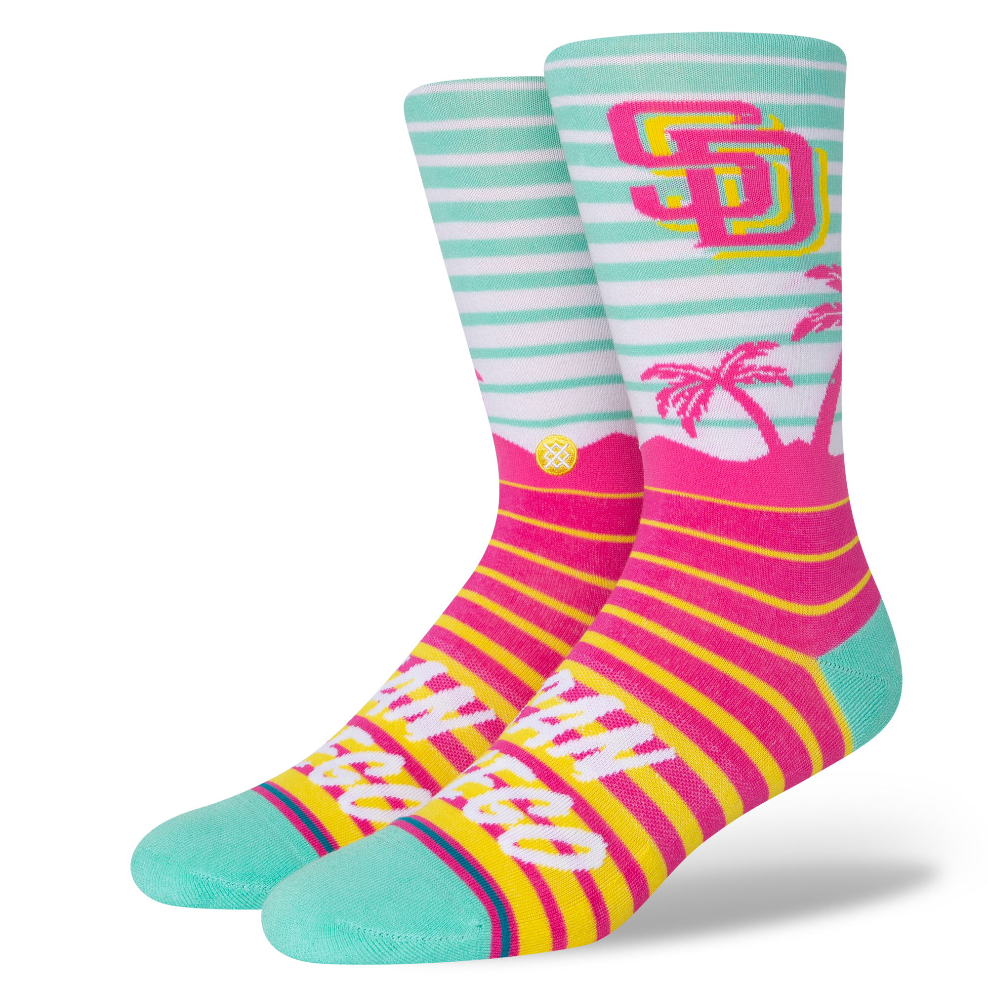 San Diego Padres City Connect Mid Cushion Cotton Blend Baseball Crew Socks