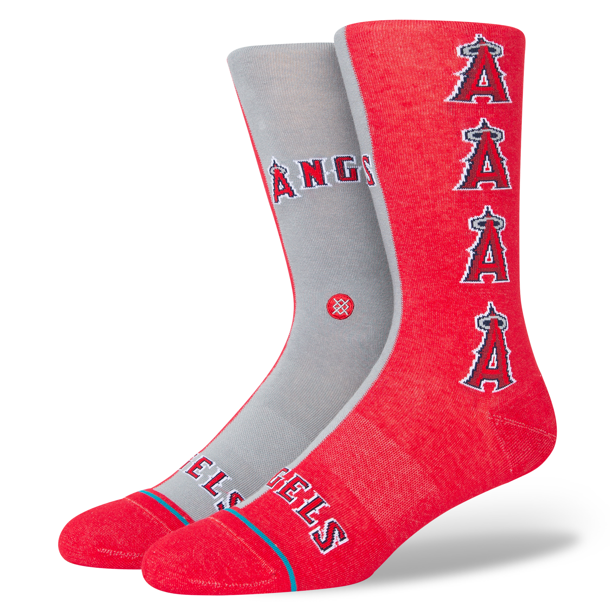 Stance Men's Red Los Angeles Angels Alternate Jersey Crew Socks