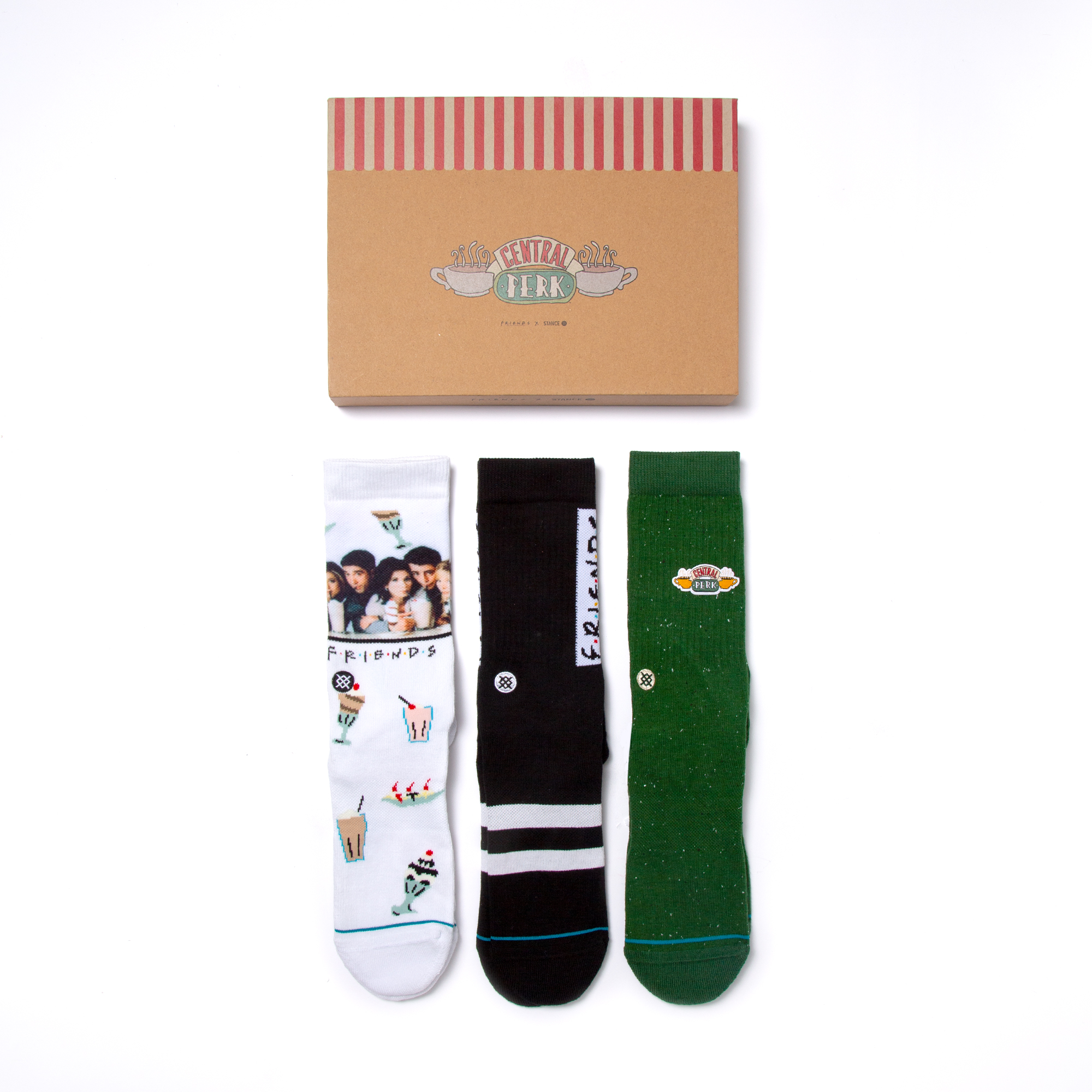 Friends The One With The Box Set Mid Cushion Crew Socks | Stance