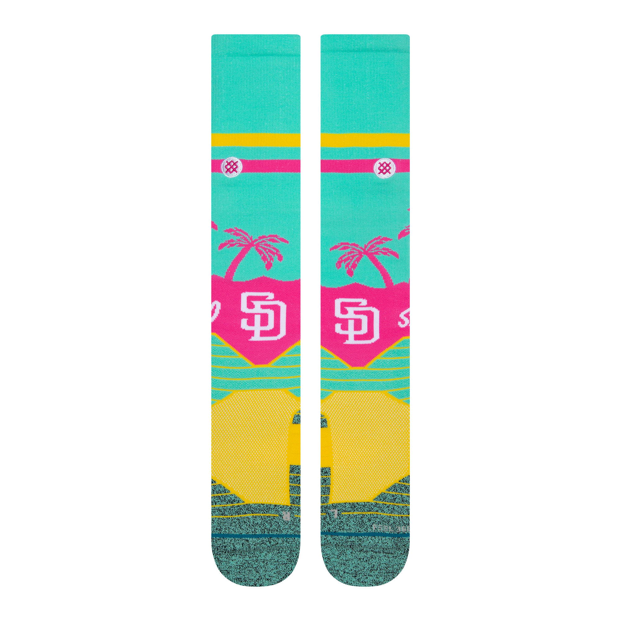 San Diego Padres City Connect Mid Cushion Feel360™ Nylon Blend Baseball Otc  Socks