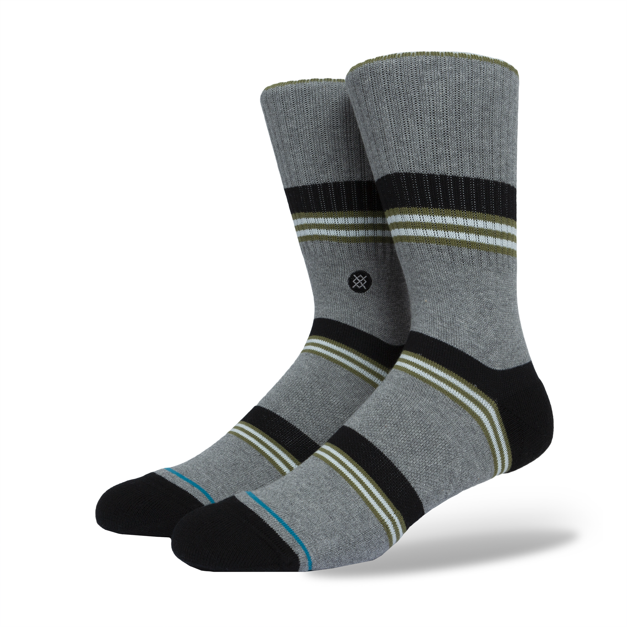 Grand Mid Cushion Combed Cotton Pack Stance | Crew 3 Socks