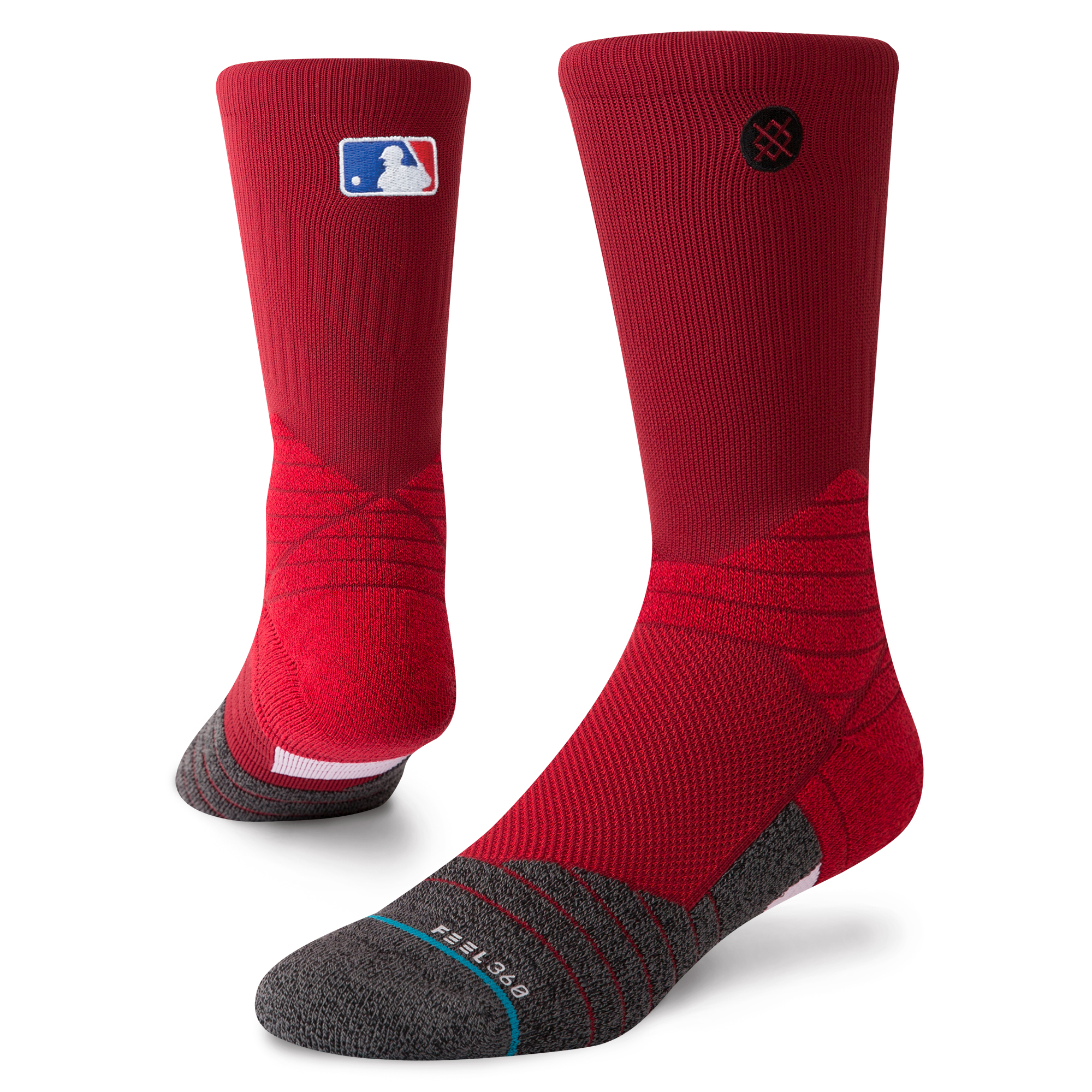 Stance Men's MLB Stadium Socks (Medium, White) 