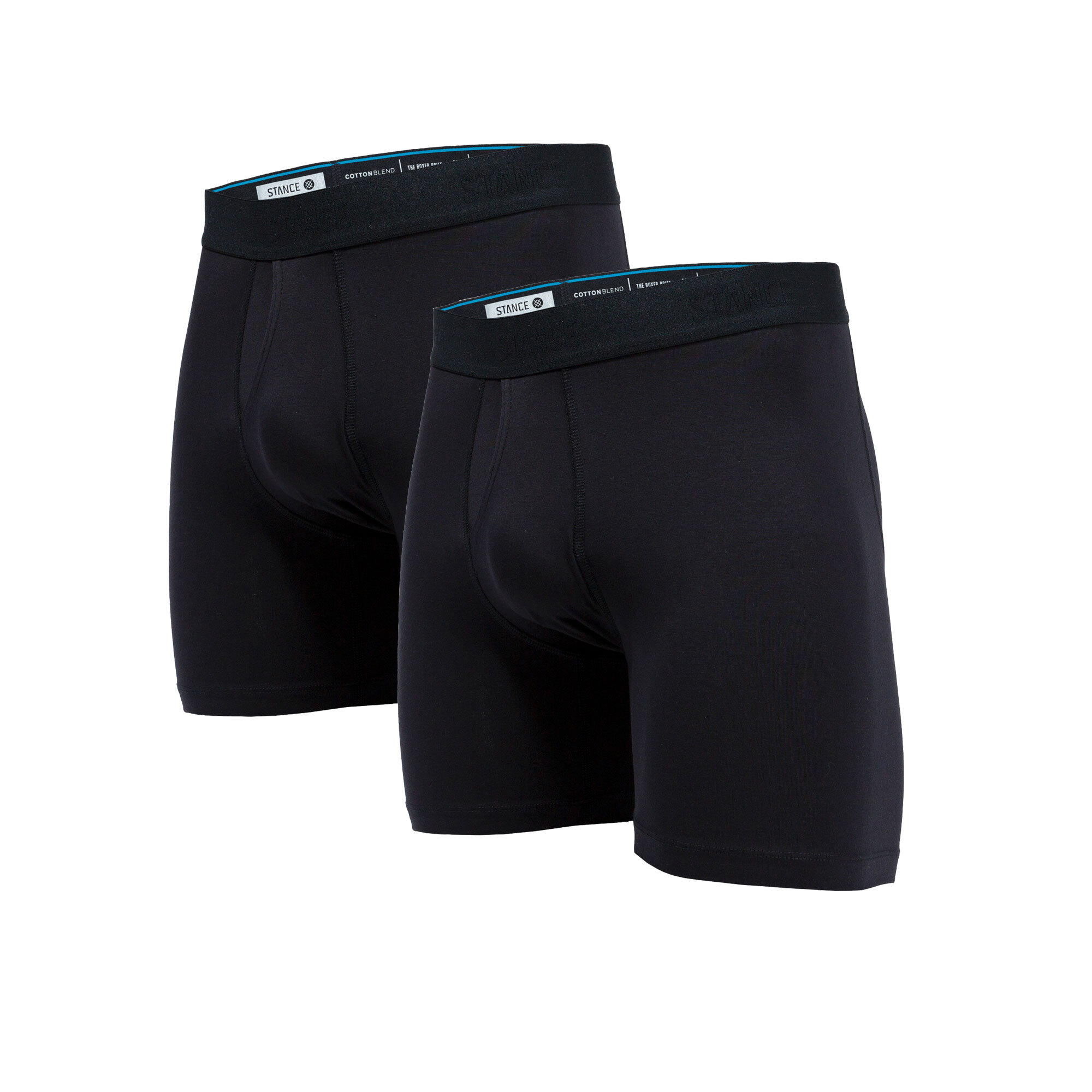 STANCE 2-Pack Butter Blend Boxer Brief Underwear sz L Large (35-38) Black  Gray