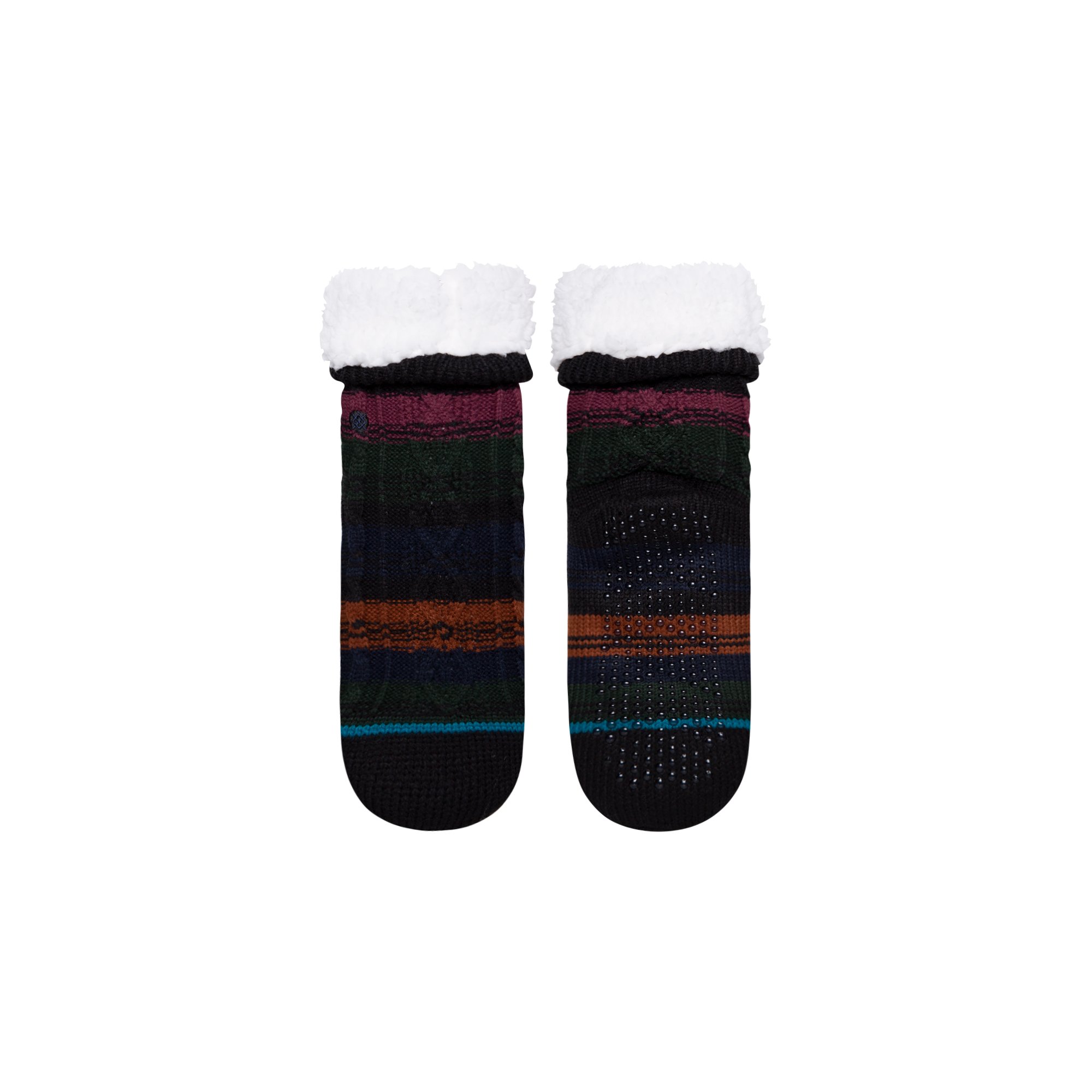Gaiam Toeless Yoga Socks All Grip No Slip One Size Fits Most 2 Pack Black