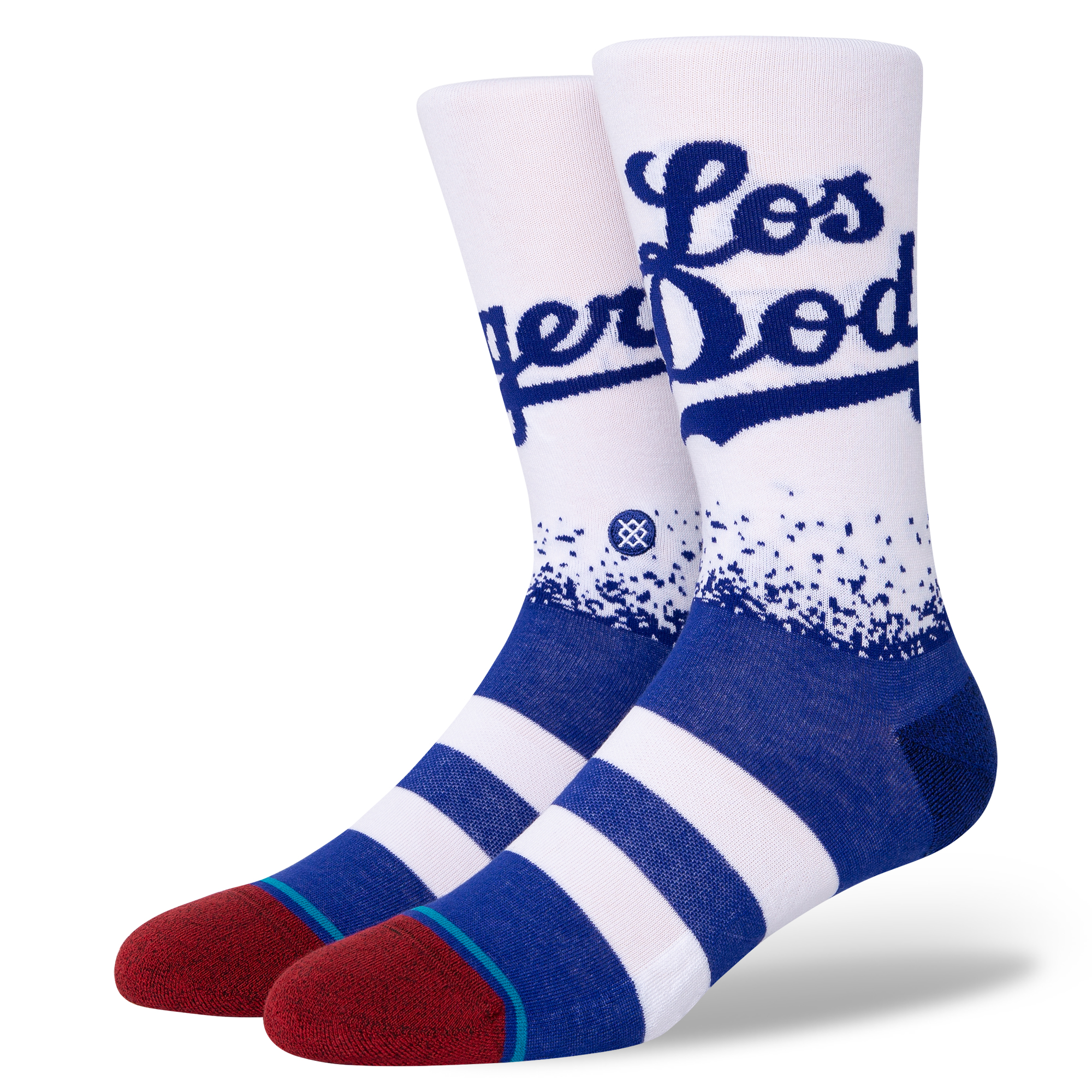 MLB Los Angeles Dodgers Connect Mid Cushion Infiknit™ Combed Cotton  Baseball Crew Socks